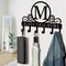 Metal Letter M Key Holder for Wall, Decorative Metal Key Holder Wall Mount, Key Hooks Coat Rack Monogram Wall Decor, Perfect for Bathroom, Living Room, Kitchen, Anniversary Housewarming Gift